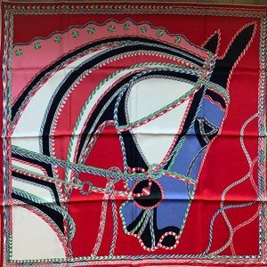 Hermes Carre Twill Robe Du Soir Double Face Scarf